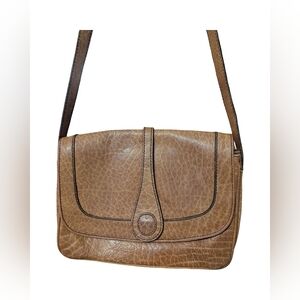 Goldpfeil Modell Vintage Heritage Brown Leather Crossbody Bag Purse West Germany